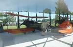 Aircraft SZ-25, Focke-Wulf Fw 44J Stieglitz inside a glass pavilion (sorry for the reflections) at the Lentokonepuisto (Aircraft Park), Kauhava, photo by iwarnecke