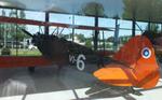 Aircraft VI-6, Valtion lentokonetehdas VL Viima II inside a glass pavilion (sorry for the reflections) at the Lentokonepuisto (Aircraft Park), Kauhava, photo by iwarnecke