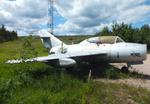 Aircraft MU-1, Mikoyan i Gurevich MiG-15UTI MIDGET at the Hallinportti Ilmailumuseo (Halli Aviation Museum), Halli-Kuorevesi, photo by iwarnecke
