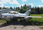 Aircraft MU-1, Mikoyan i Gurevich MiG-15UTI MIDGET at the Hallinportti Ilmailumuseo (Halli Aviation Museum), Halli-Kuorevesi, photo by iwarnecke