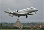 Aircraft 9H-XOB, 2006 Cessna 560 Citation XLS departing Cotswold Airport, at EGBP, photo by Mike_Y