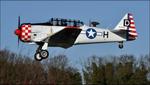 Aircraft G-ELMH, 1942 North American AT-6D Harvard III arriving at Cotswold Airport, at EGBP, photo by Mike_Y