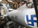 Aircraft HA-41, Valtion lentokonetehdas VL D 27 Haukka II at the Hallinportti Ilmailumuseo (Halli Aviation Museum), Halli-Kuorevesi, photo by iwarnecke