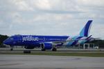 Aircraft N3244J, JetBlue 1165 taxis to gate at Southwest Florida International Airport following flight from Boston-Logan International Airport, at KRSW, photo by Suncoast Spotter