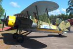 Aircraft OH-XGT, Gloster Gauntlet II at the Karhulan ilmailukerhon lentomuseo (Karhula Aero Club Flying Museum), Kymi airfield, Kotka, at EFKY, photo by iwarnecke
