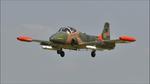 Aircraft G-MXPH, BAC 167 Strikemaster arriving at Cotswold Airport, at EGBP, photo by Mike_Y