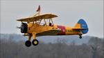 Aircraft G-CGPY, Boeing E75N1 Stearman arriving at Gloucestershire Airport, at EGBJ, photo by Mike_Y