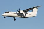 Aircraft N563AW, De Havilland Canada DHC-8-315Q reg N563AW of United States Government approaching RW31 MLA., at LMML, photo by raymond