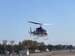 Aircraft N230MK, Heading to taxiway November, at POC, photo by Helicopterfriend
