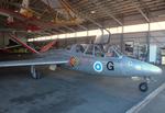 Aircraft FM-43, Fouga (Valmet) CM.170R Magister at the Karhulan ilmailukerhon lentomuseo (Karhula Aero Club Flying Museum), Kymi airfield, Kotka, photo by iwarnecke