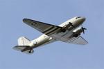 Aircraft F-AZOX, Douglas DC-3C-S1C3G, On display, Morlaix-Ploujean airport (LFRU-MXN), at LFRU, photo by Yves-Q