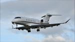 Aircraft CS-CHM, Bombardier Challenger 350 arriving at Gloucestershire Airport, at EGBJ, photo by Mike_Y