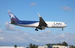 Aircraft CC-CZZ, LAN Chile 763 zx, at KMIA, photo by FloridaMetal