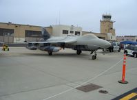  - Naval Base Ventura County, NAWS Point Mugu Control Tower. N321AX, Hawker HUNTER F Mk 58 aggressor aircraft in foreground - by Doug Robertson