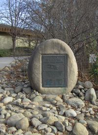  - Santa Paula, California Airport Dedication Bronze Plaque, 1930, at Airport Entry, SZP - by Doug Robertson