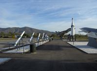  - Missile Park, mounted F-14A TOMCAT BuNo.158623, tall vertical POLARIS, Point Mugu housing and 1,567 ft. instrumented Laguna Peak in background - by Doug Robertson