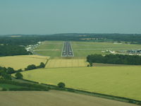  - Lasham England. Glider field. Large aircraft maint facility on sw corner of field (right side of photo) Capt Bruce Burns and Capt john Boling delivered two 757s for maint in 2003 - by John J. Boling