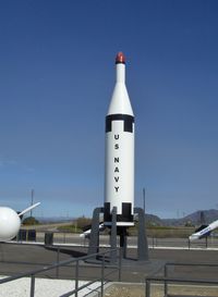  - Missile Park-(tallest missile in the park) UGM-27 ballistic nuclear-tipped POLARIS very long range supersonic submerged-submarine launched, In 1962-four launches to impact area-Kwajalein Atoll - by Doug Robertson