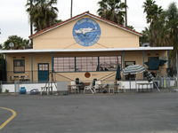  - Airport Cafe and Beech 18 mural at Flabob (Riverside County) Airport, CA - by Steve Nation