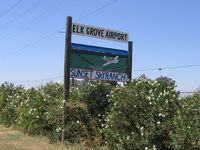  - Entrance sign to Elk Grove Airport/Sunset Skyranch (south of Sacramento, CA) - by Steve Nation