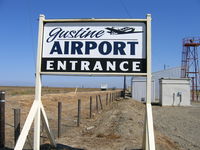  - Welcome sign at Gustine Airport, Merced County, CA - by Steve Nation
