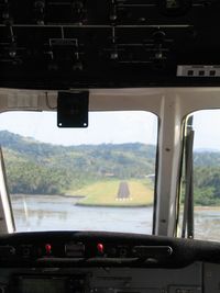  - Savusavu's airstrip, seen from Air Fiji's EMB 100 Bandeirante DQ-AFQ, coming from Taveuni - by Micha Lueck