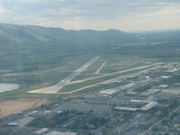 - Nice shot down the bald eagle ridge looking west on approach to rwy 27 - by Sam Andrews