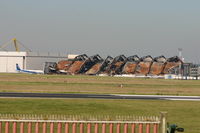  - Hangar 40 , one month after May 05, 2006 fire - by Daniel Vanderauwera