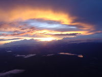  @ Albuquerque International Sunport Airport - Sunset over ABQ - by Shale Parker