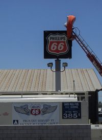  - New sign, new windsock, new fuel supplier, new price - by Doug Robertson