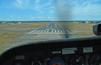  - Runway 26 just before touchdown. - by Les Rickman