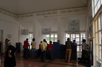  - Inside the tiny terminal of Corvu airport, Azores - by Micha Lueck