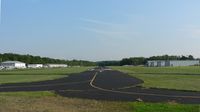  - Looking south, down runway 19 at Lincoln Park Airport. - by Daniel L. Berek