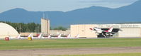  - Air Force Thunderbird #7 landing at Burlington, VT - by Timothy Aanerud