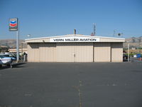 - Vern Miller Aviation hangar (Vern and his wife Elizabeth and two friends died tragically in the crash of Vern's 1955 Cessna 180 along the Rogue River in OR on Saturday, June 17, 2006) - by Steve Nation