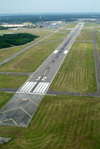  - RWY 32 from the arrival end as seen from the helo... - by Stephen Amiaga
