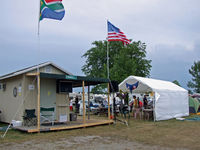  - 1 Mandella Blvd, in Camp Scholler, is the home to the South African Group Camp. Over 150 folks made the trek this year. - by Jim Uber