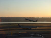  - Two UA 757-200's in one frame. - by Dylan Phelps