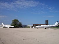  - Two business jets at Poplar Grove on the same day. - by Mark Pasqualino