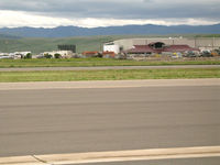  - Soilserv's helicopter and chemicals yard across runway @ Mesa Del Rey Airport, King City, CA - by Steve Nation