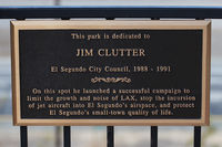  - The honorary plaque at the Imperial Hill viewing area on the south side of LAX. - by Dean Heald