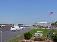  - This lovely little airport on the New Jersey shore features a playground and picnic area for future aviators. The gray terminal building is a local diner. - by Daniel L. Berek