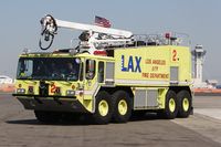  - LAX Fire Engine on patrol. - by Dean Heald
