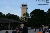  @ Seymour Johnson Afb Airport - Control Tower with airshow crowd in the foreground - by Paul Perry