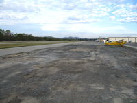  - Looking northeast down ramp and Runway 07/25 @ Corona Municipal Airport, CA - by Steve Nation