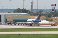  - Roush Racing jet unloading passengers at Sheltair - by Florida Metal