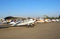  - Line-up of tail draggers on Amelia Reid Aviation ramp @ Reid-Hillview Airport (San Jose), CA - by Steve Nation
