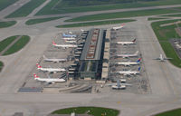  - after departure you can see the Dok E of Zurich Airport - by Karl Haller
