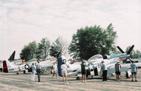  - P-51s lined up - by Florida Metal