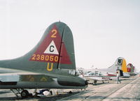  @ Willow Run Airport - B-17s lined up - by Florida Metal